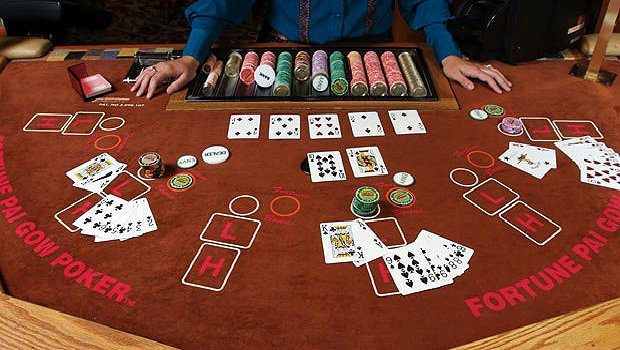 Pai gow poker pay table